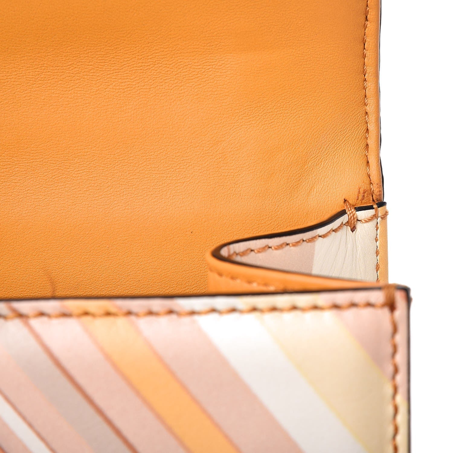 Valentino Garavani Vitello Native Couture 1975 Medium Glam Lock Rockstud Flap Mandarin Sorbet 8 of 8