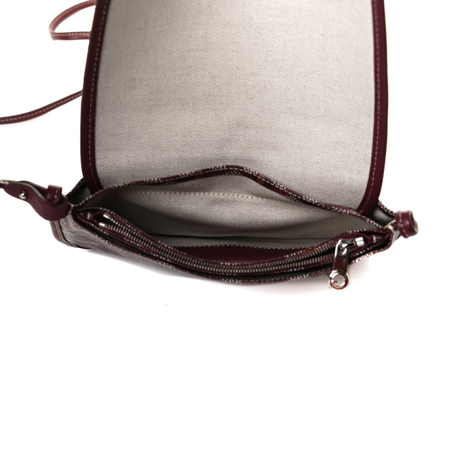 Goyard Goyardine Plumet Wallet Clutch Burgundy 5 of 12