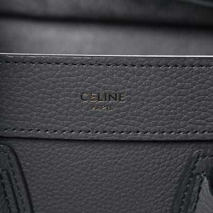 Celine Baby Drummed Calfskin Nano Luggage Kohl 6 of 13