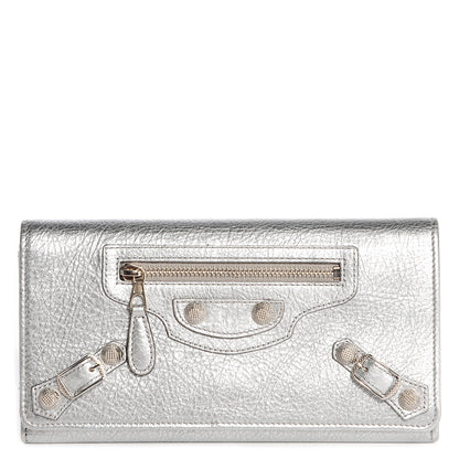 Balenciaga Agneau Giant 12 Silver Hardware Money Wallet Gris Aluminum 1 of 9