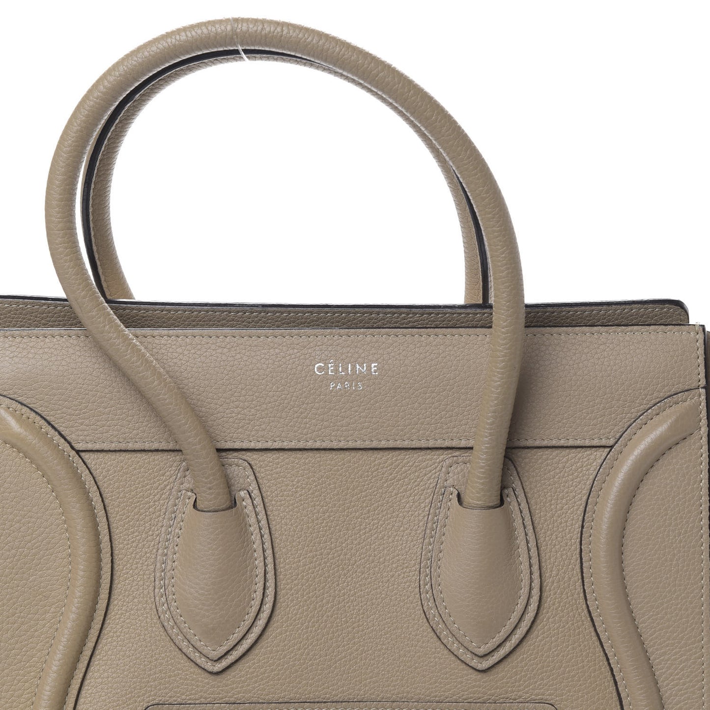 Drummed Calfskin Micro Luggage Souris