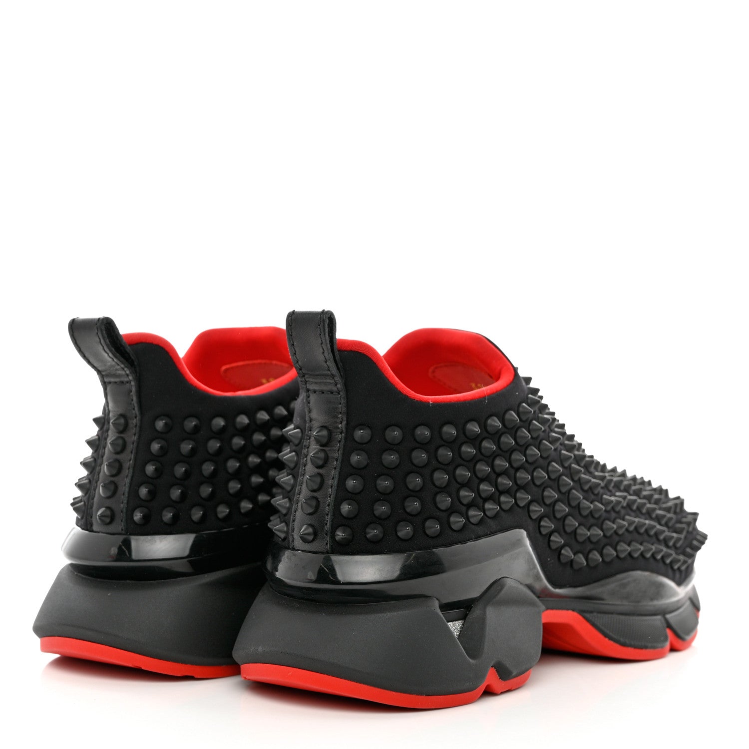 Christian Louboutin Neoprene Spike Sock Donna Flat Sneakers 39.5 Black 4 of 8