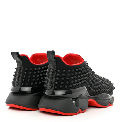 Christian Louboutin Neoprene Spike Sock Donna Flat Sneakers 39.5 Black 4 of 8