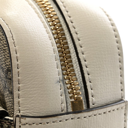 Gucci GG Supreme Monogram Small Horsebit 1955 Shoulder Bag Beige Mystic White 11 of 12