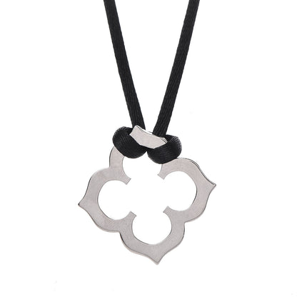 Cartier 18K White Gold Clover Necklace 4 of 5