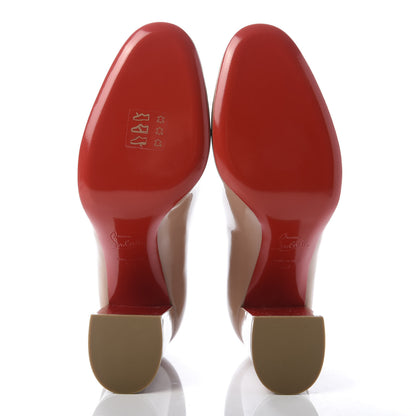 Christian Louboutin Patent Baobab 85 Pumps 38 Nude 5 of 9