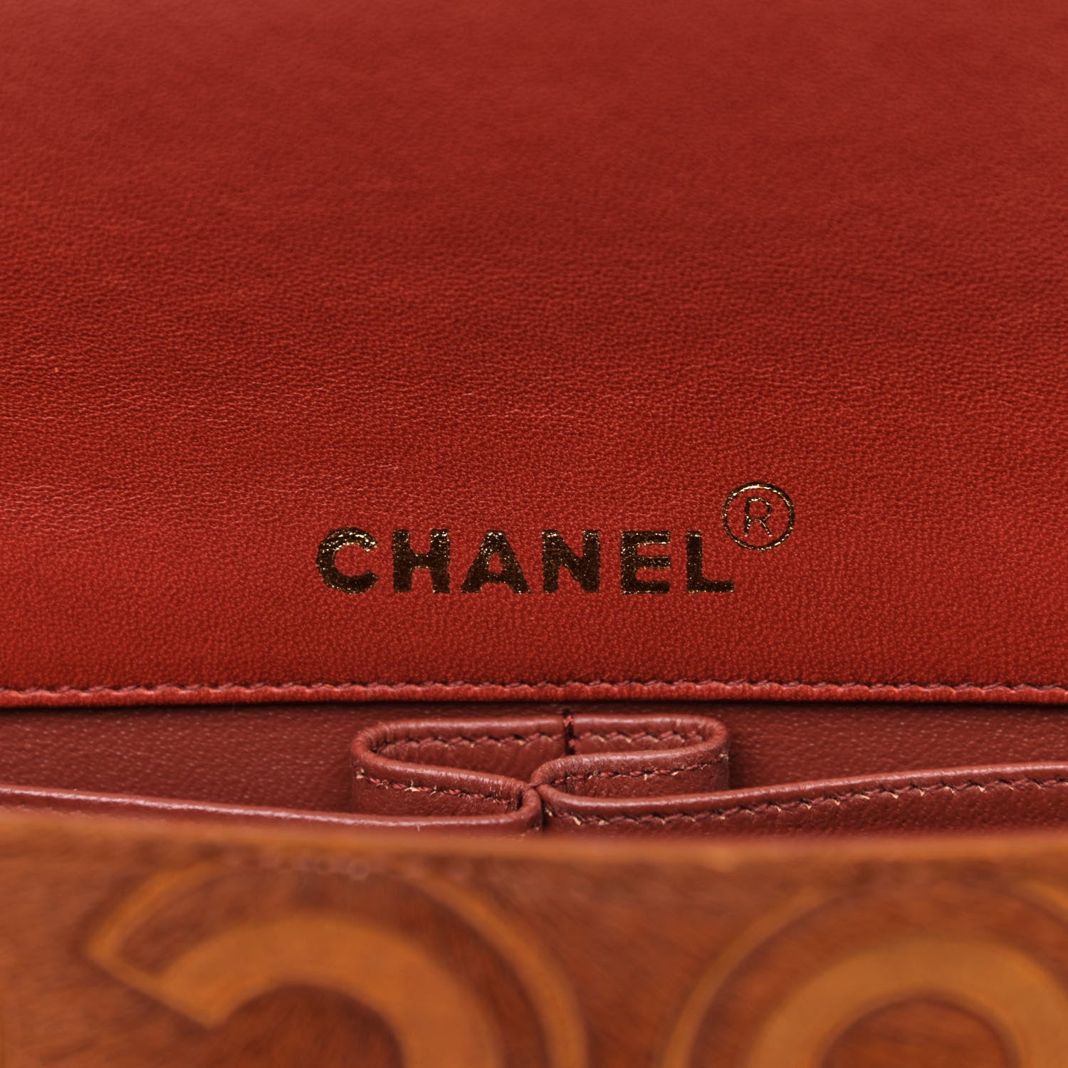 Chanel Pony Hair CocoDouble East West Flap Dark Orange 6 of 11
