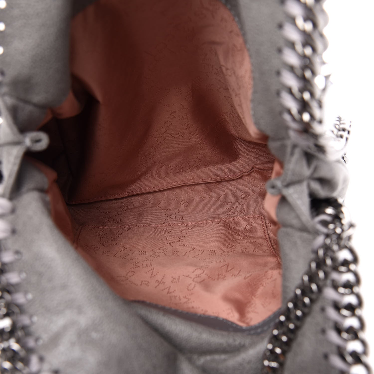 Stella McCartney Shaggy Deer Mini Falabella Tote Light Grey 6 of 10
