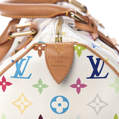 Louis Vuitton Monogram Multicolor Speedy 30 White 5 of 9