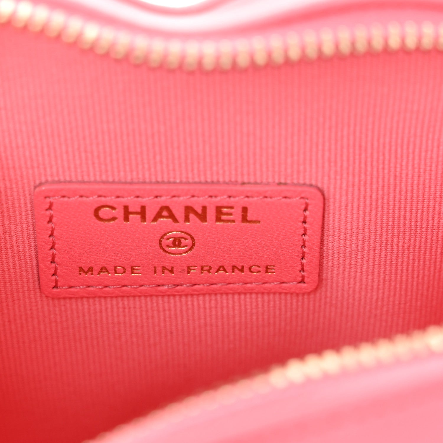 Chanel Lambskin Quilted CC In Love Heart Clutch With Chain Pink 6 of 11