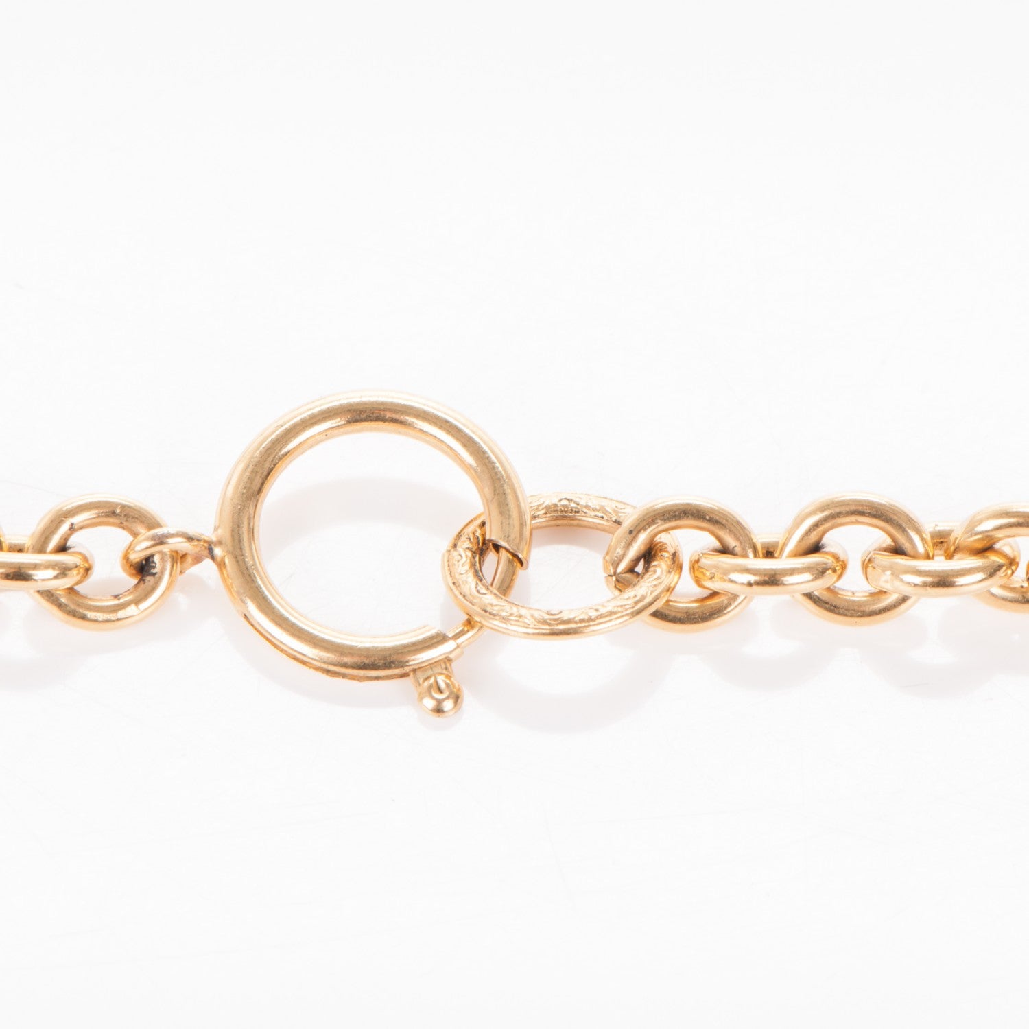 Chanel CC Pendant Necklace Gold 3 of 4