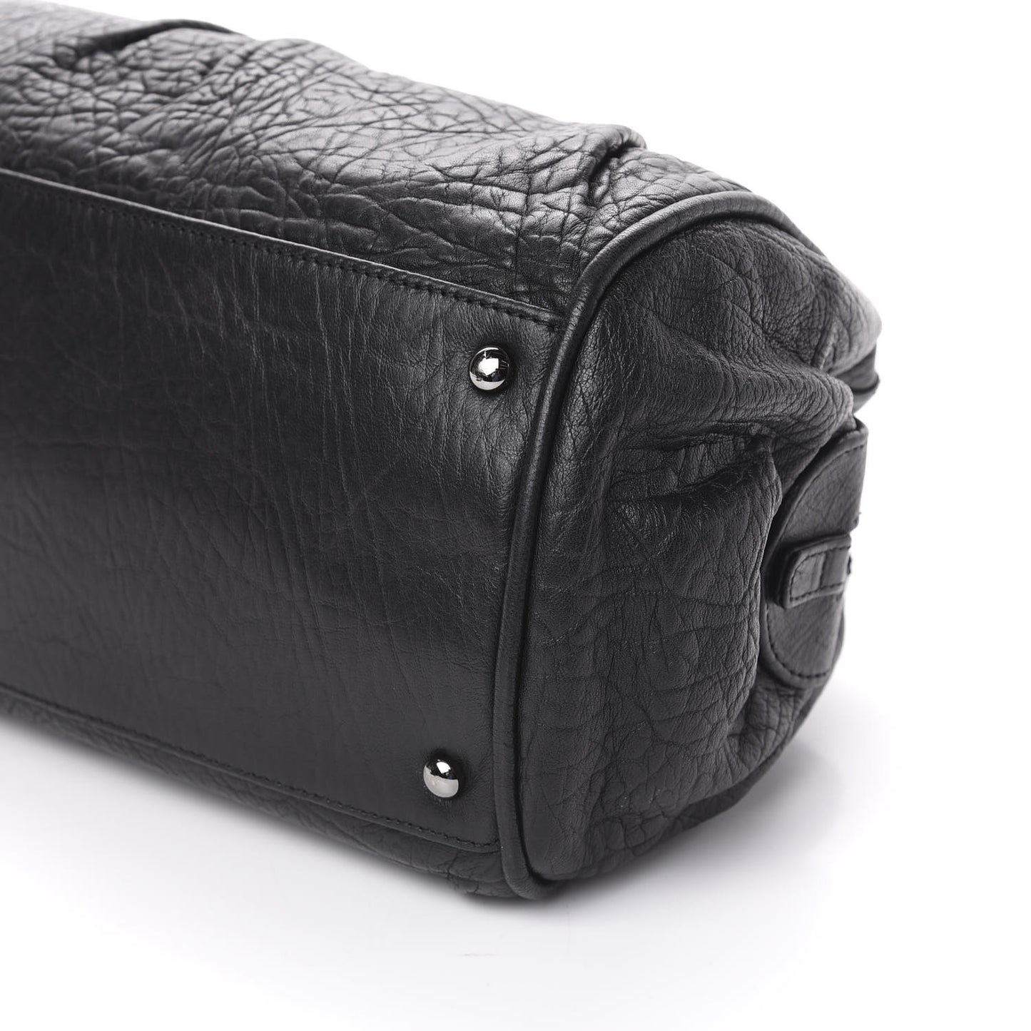 Distressed Lambskin Quilted Small Le Marais Tote Black