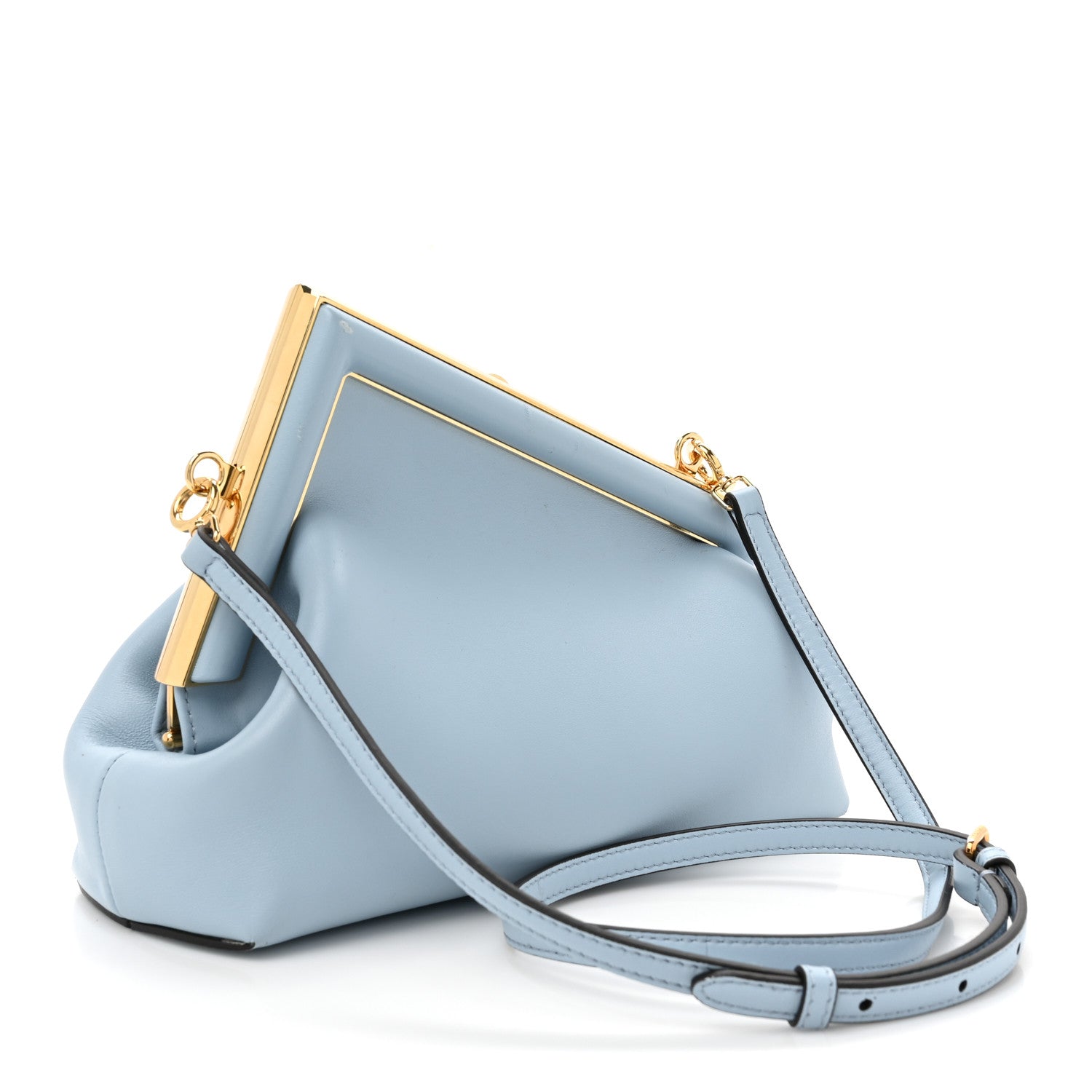 Fendi Shiny Nappa Small Fendi First Azzurro Baby 3 of 12