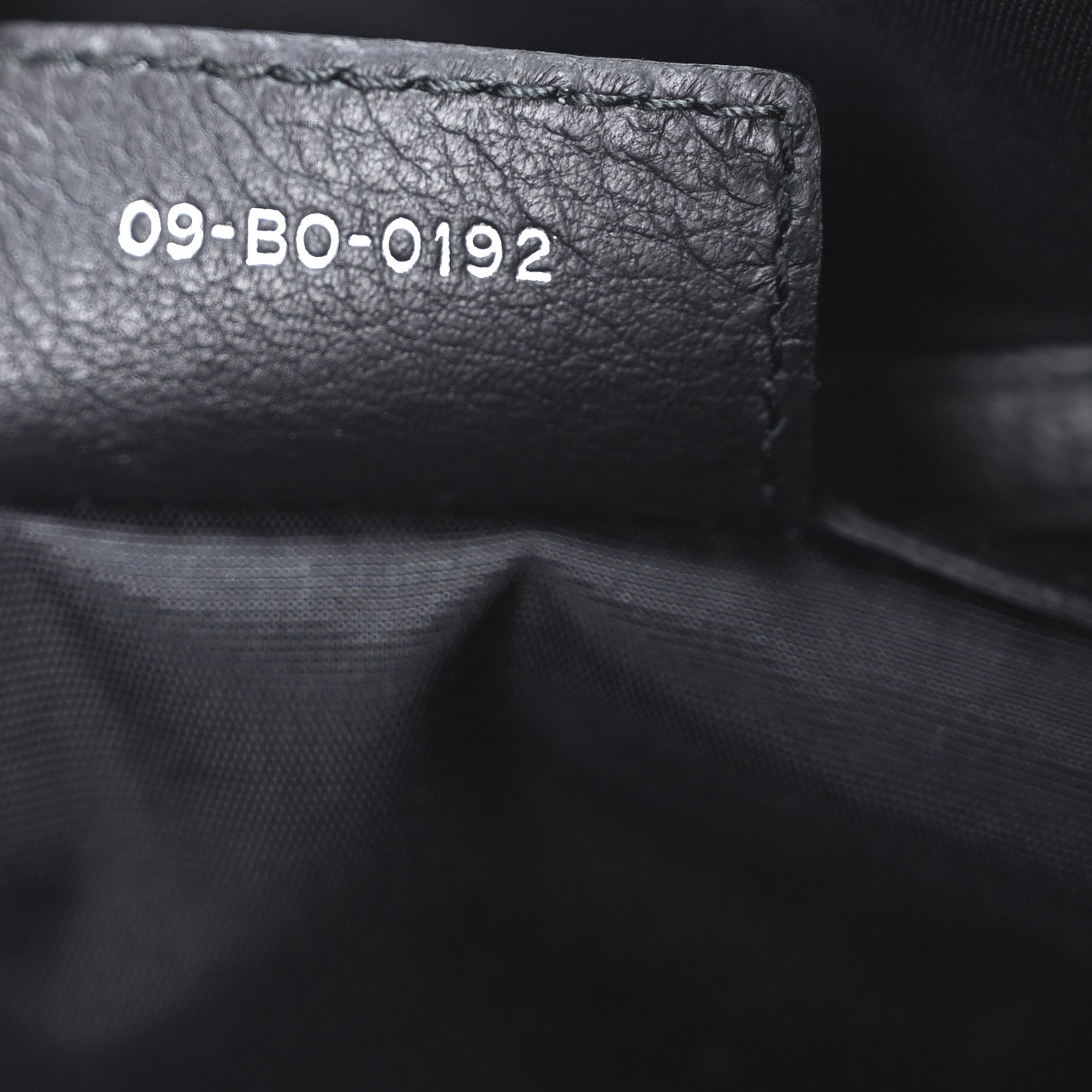 Christian Dior Smooth Deerskin Granville Polochon Black 7 of 10