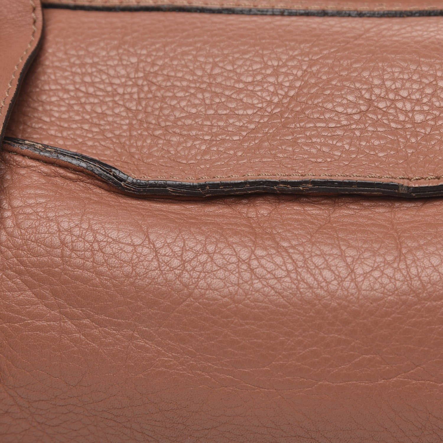 Chloe Calfskin Large Marcie Satchel Coral 10 of 17