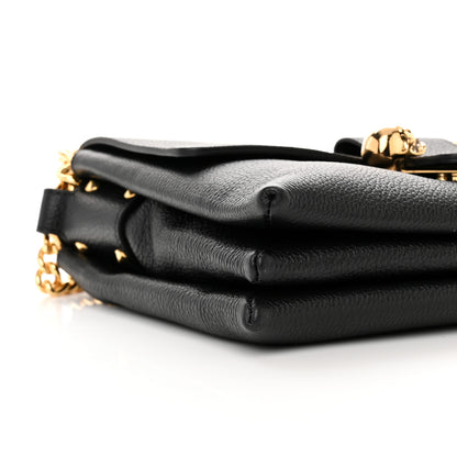 Alexander McQueen Calfskin Medium Twin Skull Chain Crossbody Black 12 of 14