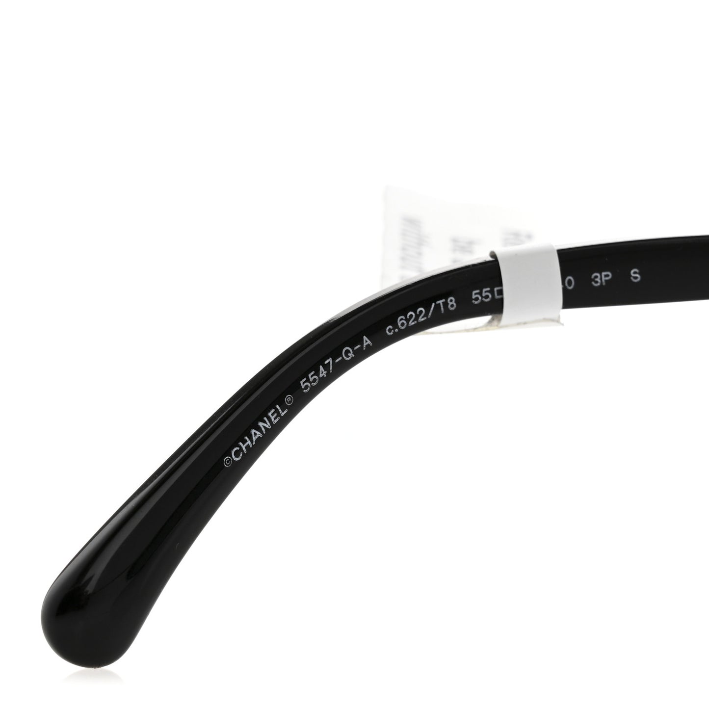 Acetate Calfskin Polarized Butterfly CC Sunglasses 5547-Q-A Black