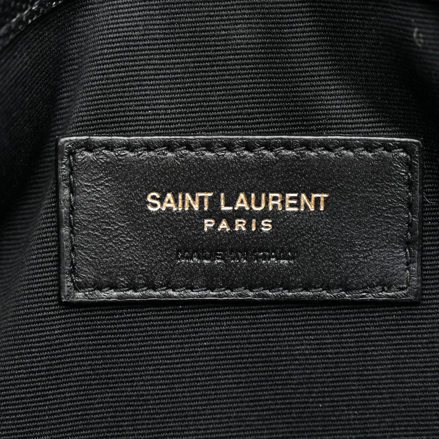 Saint Laurent Grain De Poudre Uptown Pouch Black 6 of 7