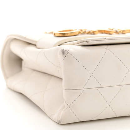 Chanel Calfskin Quilted Enchained Flap White 9 of 14