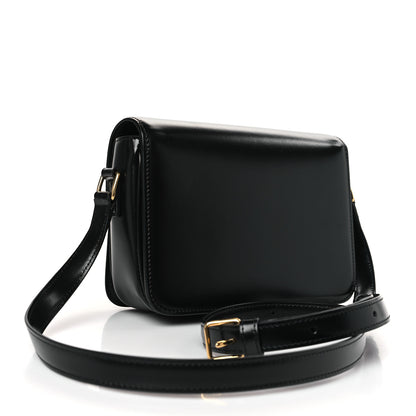 Celine Shiny Calfskin Teen Triomphe Black 3 of 10