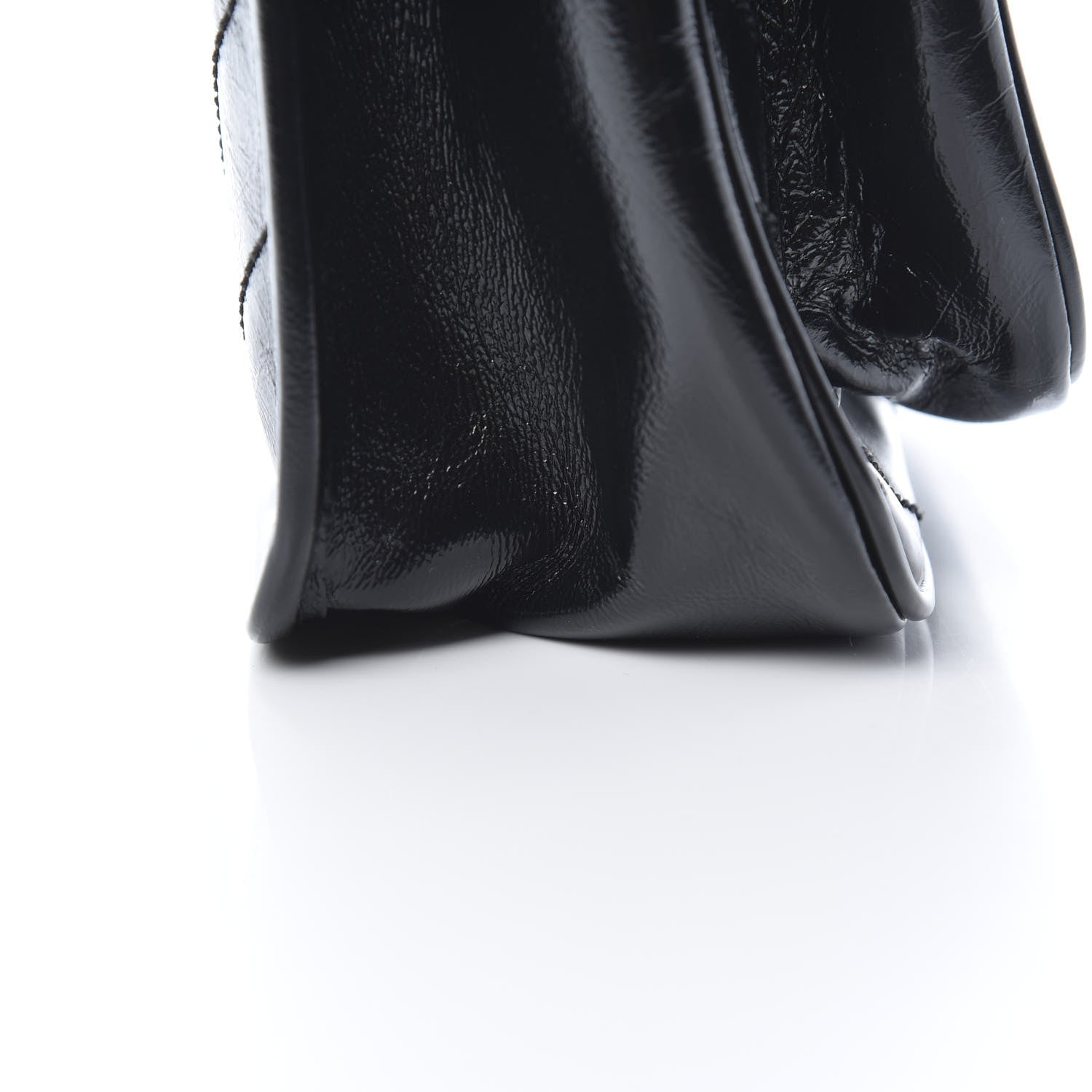 Saint Laurent Crinkled Calfskin Matelasse Monogram Medium Niki Chain Satchel Black 10 of 11