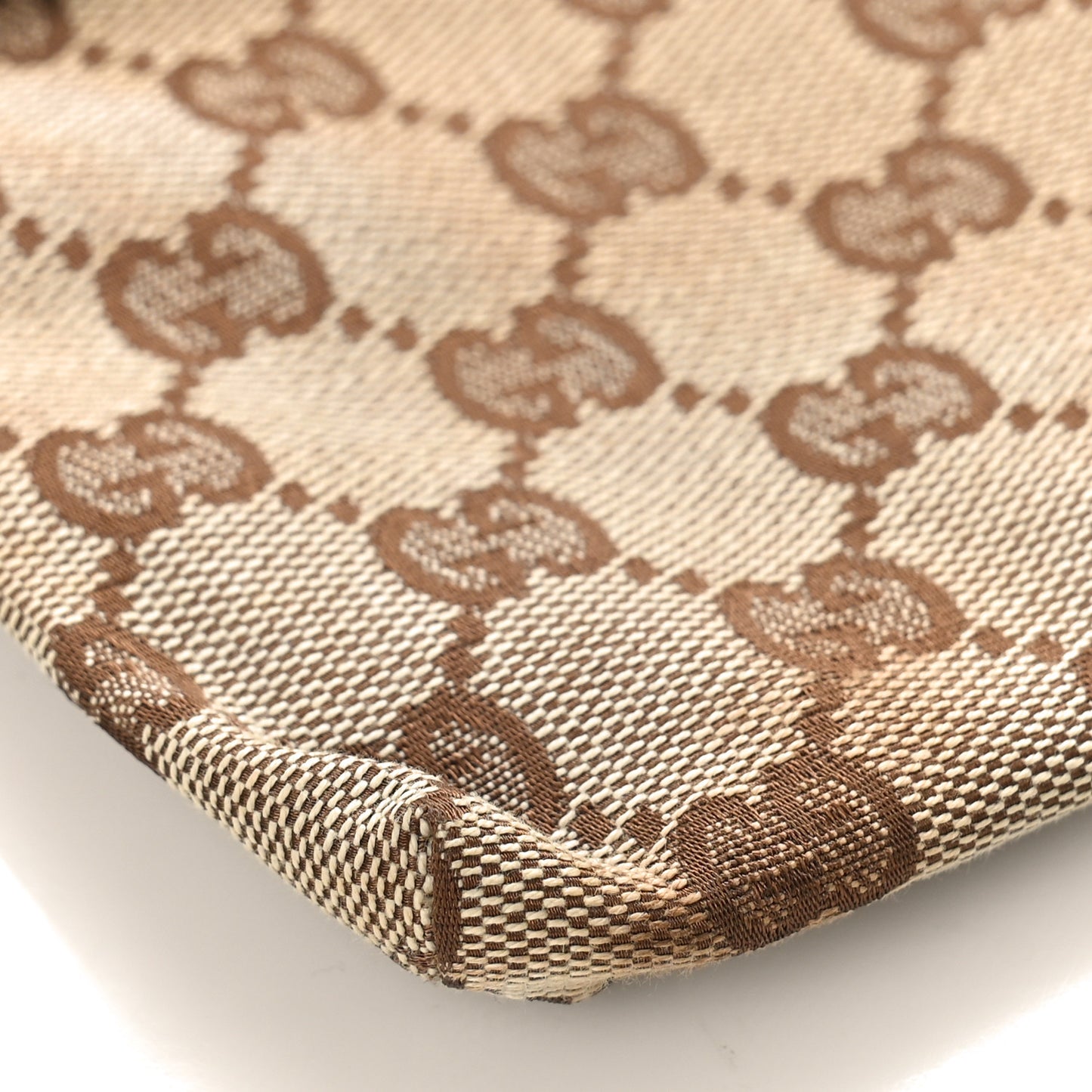 GG Monogram Double Pocket Belt Bag Dark Brown