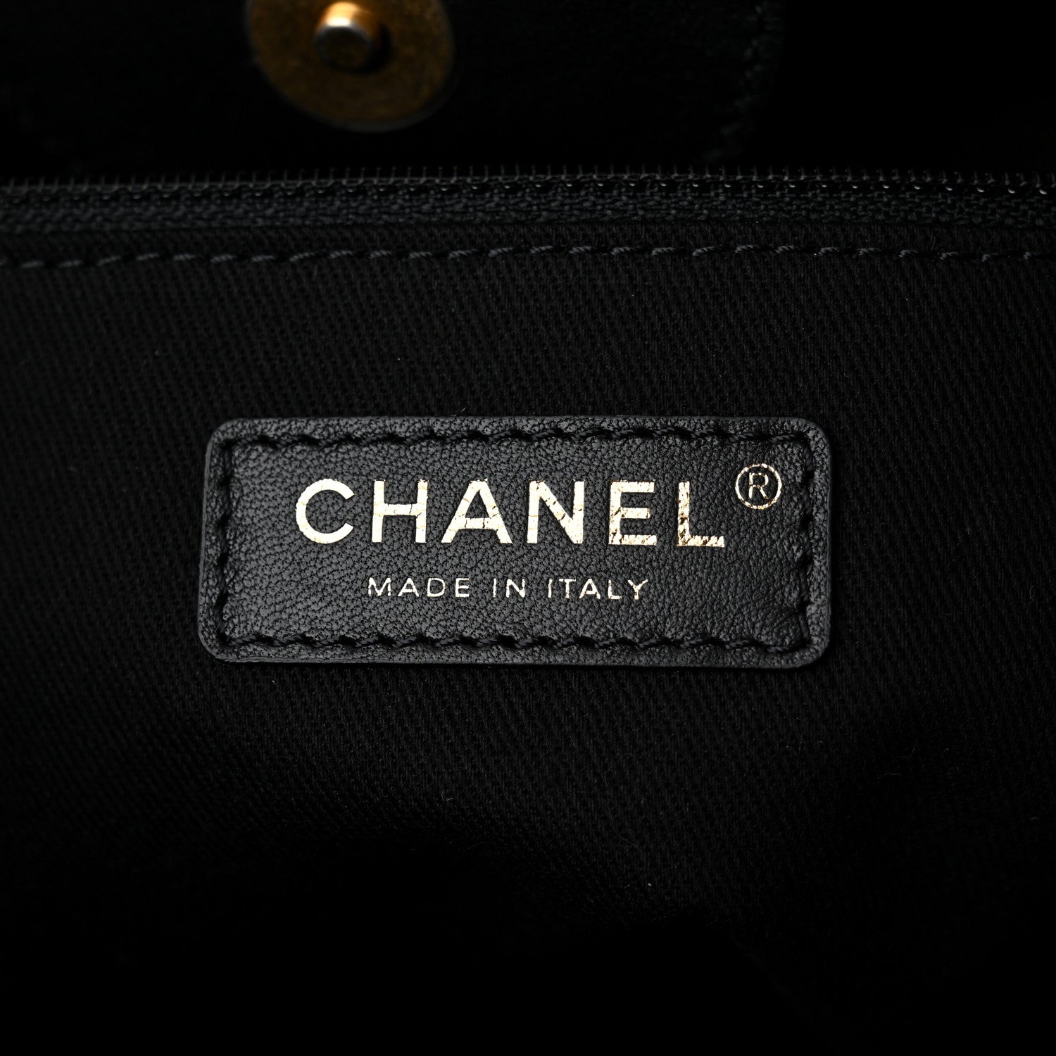 Chanel Calfskin Knit Medium Deauville Tote Black 5 of 9