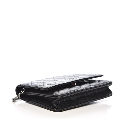 Chanel Caviar Quilted Wallet On Chain WOC Black 4 of 13