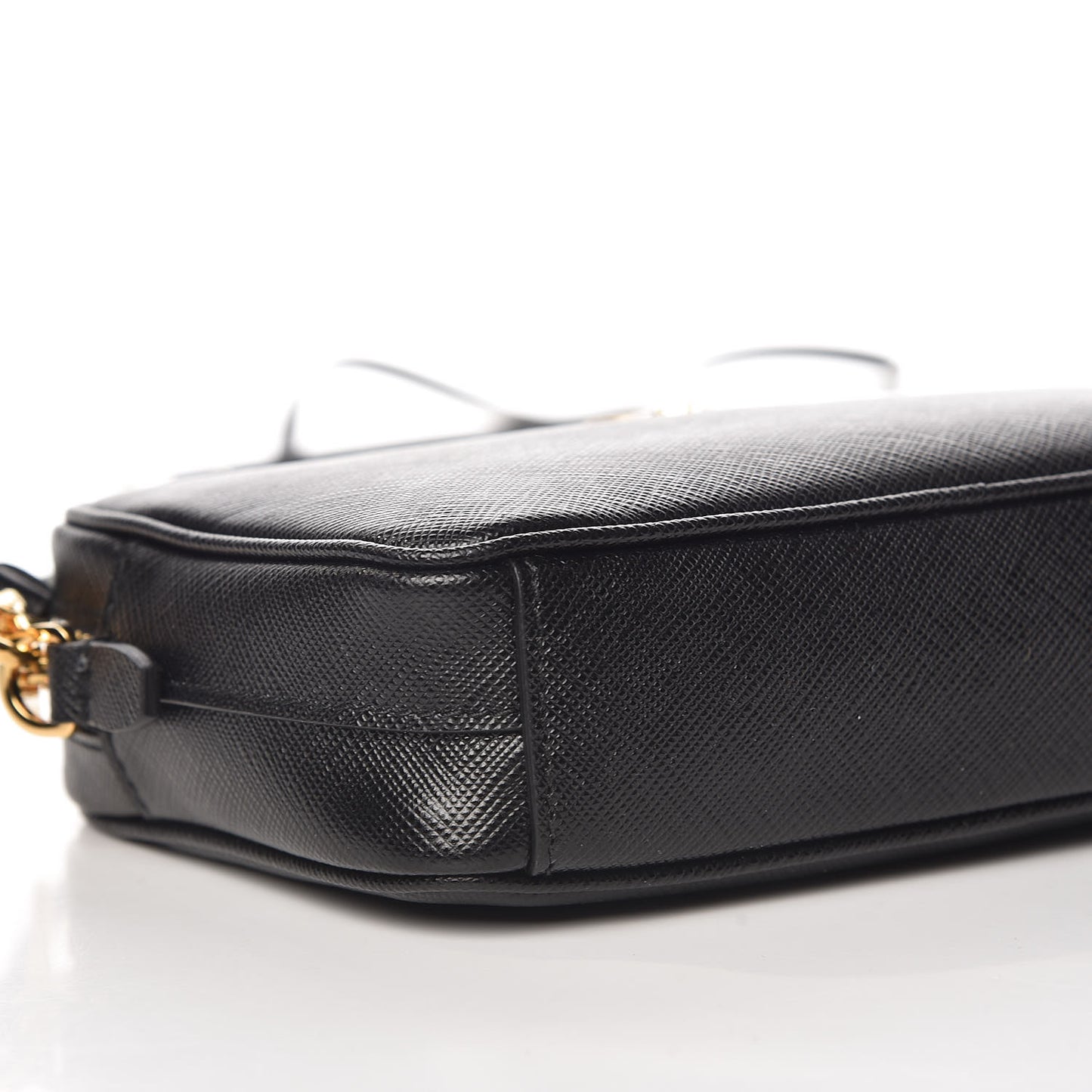 Saffiano Small Camera Crossbody Bag Black