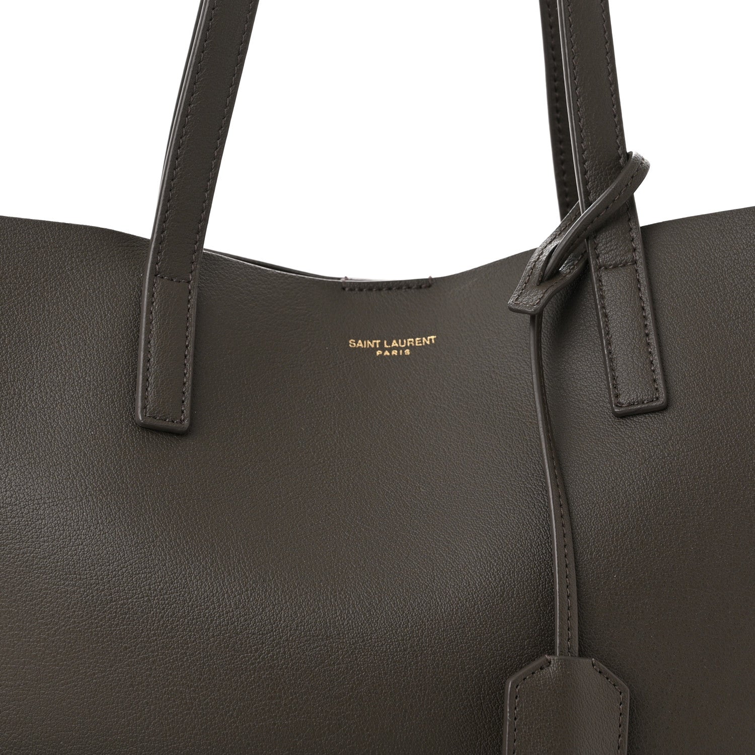 Saint Laurent Calfskin Large Shopping Tote Pebble 8 of 11