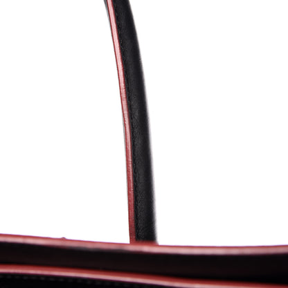 Celine Smooth Calfskin Mini Luggage Black Pink Trim 19 of 19