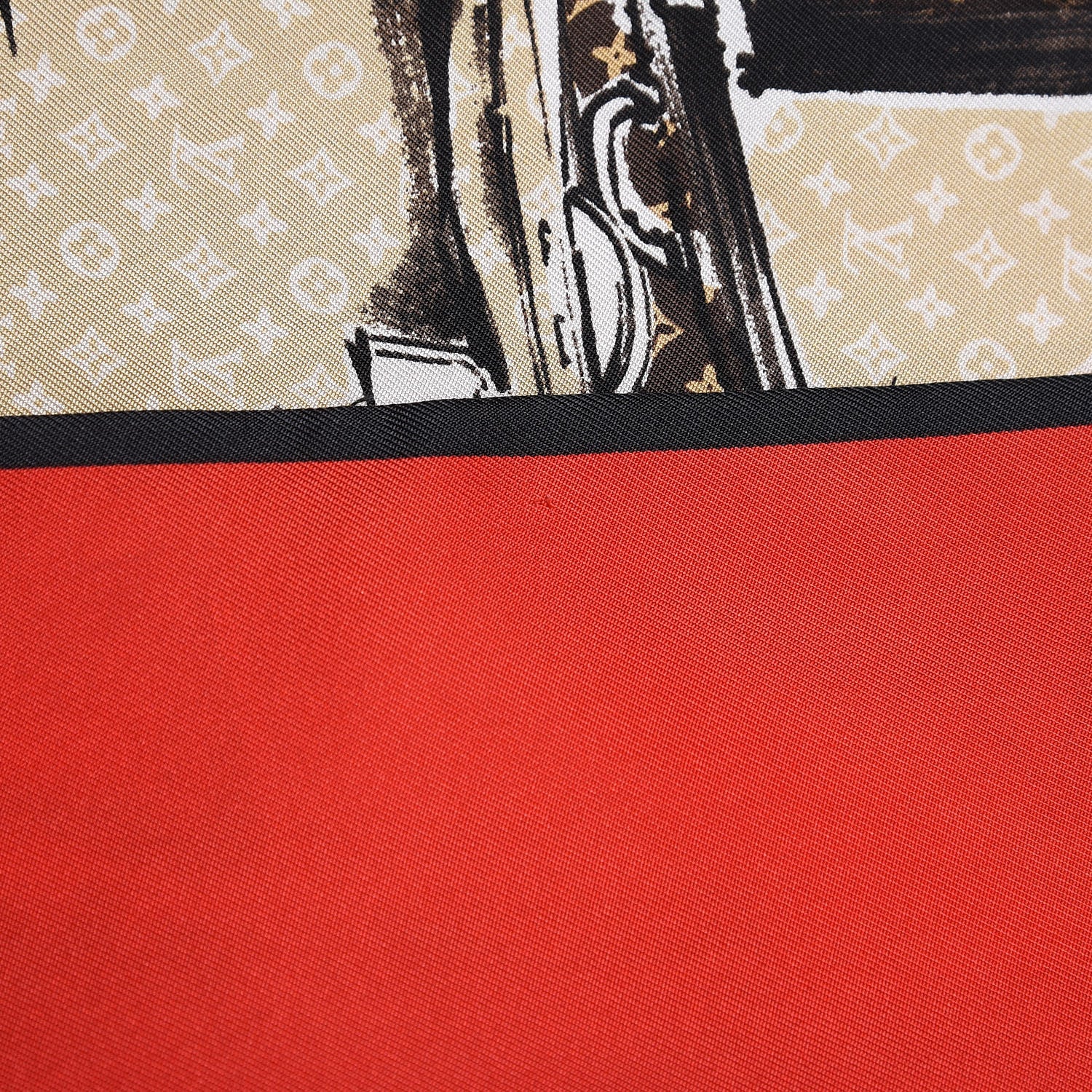 Louis Vuitton Silk Monogram Trunks Bandeau Brown 6 of 6