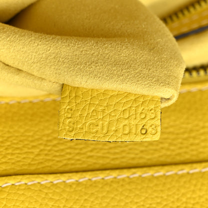 Celine Drummed Calfskin Mini Luggage Citron 7 of 10
