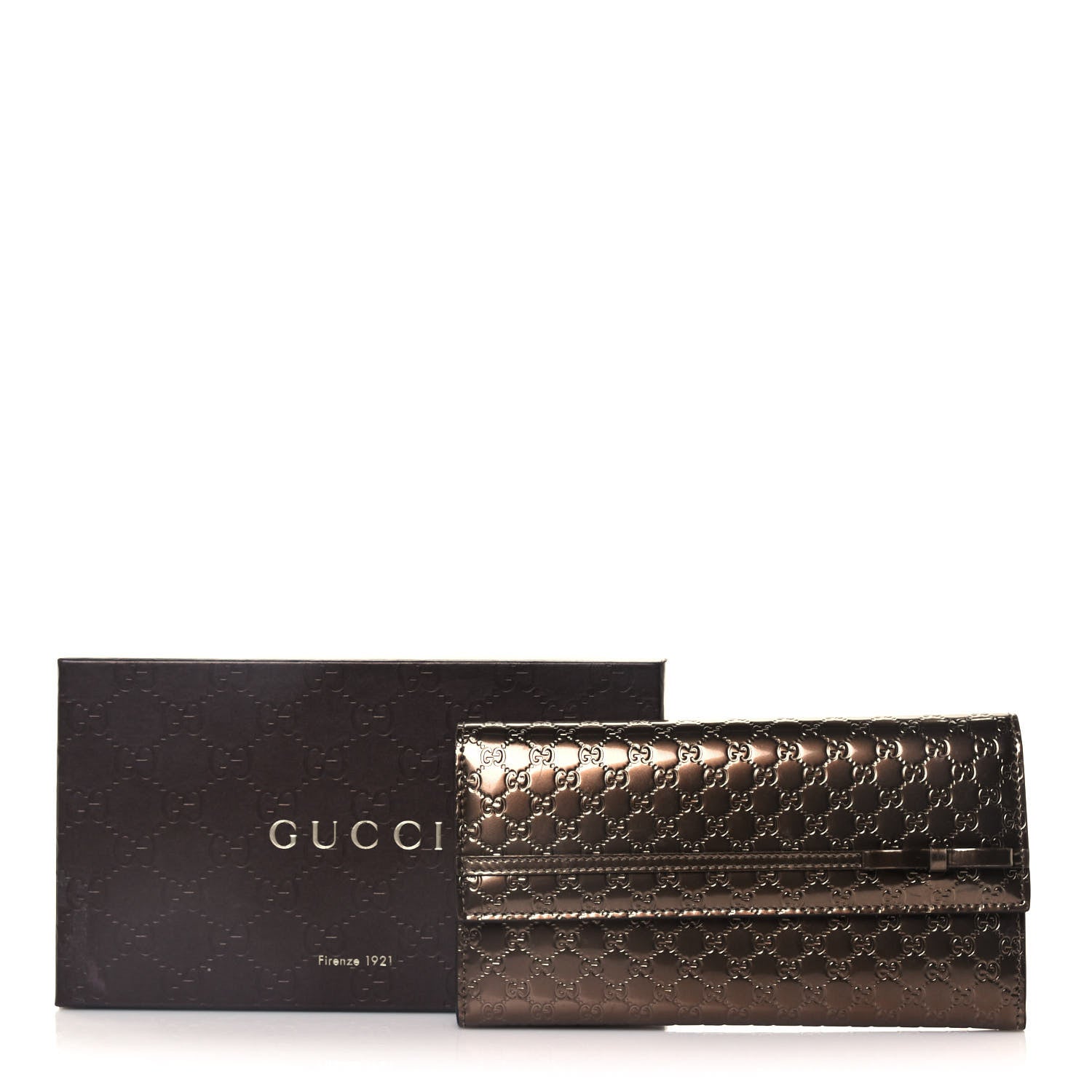 Gucci Metallic Microguccissima Mayfair Continental Wallet Bronze 12 of 12
