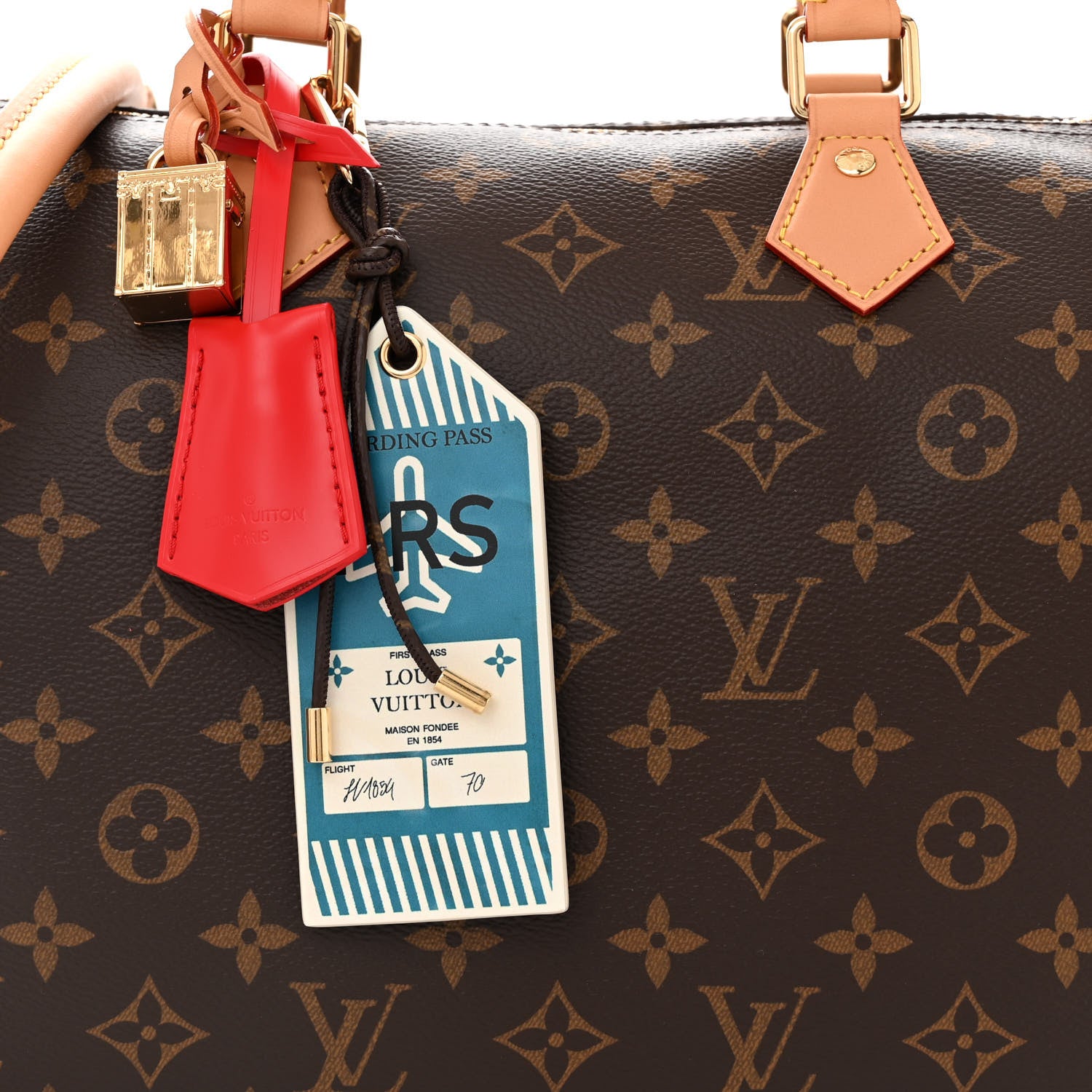 Louis Vuitton Monogram Speedy Soft 30 Red 7 of 9