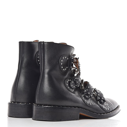 Givenchy Calfskin Studded Prue Buckle Bootie 35 Black 4 of 19