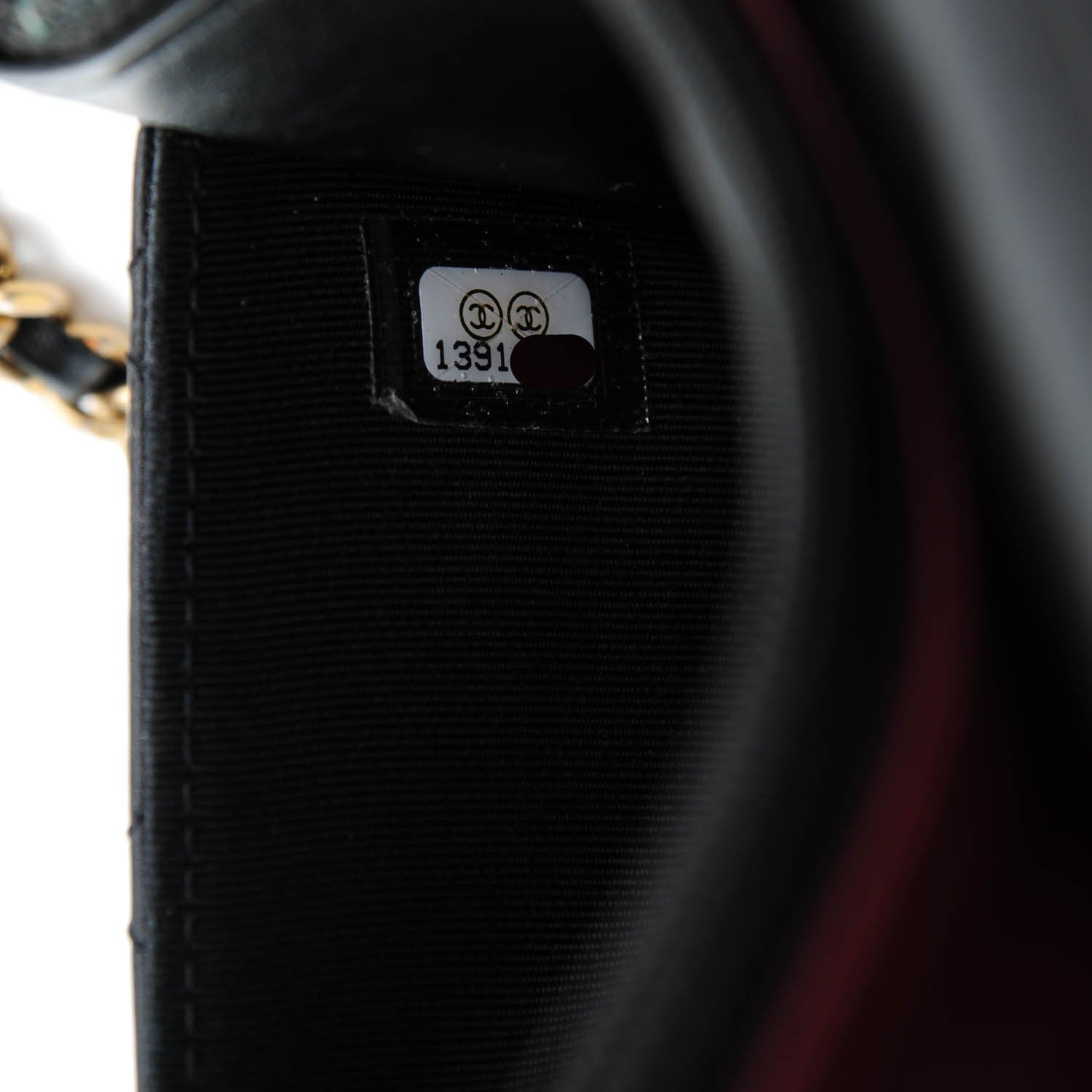 Chanel Aged Calfskin Quilted Reissue Wallet On Chain WOC Black 8 of 8