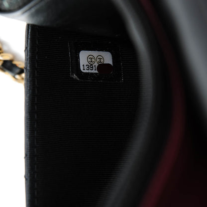 Chanel Aged Calfskin Quilted Reissue Wallet On Chain WOC Black 8 of 8