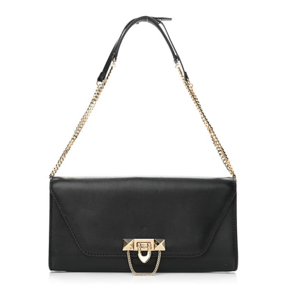 Valentino Garavani Vitello Demilune Chain Clutch Black 1 of 11