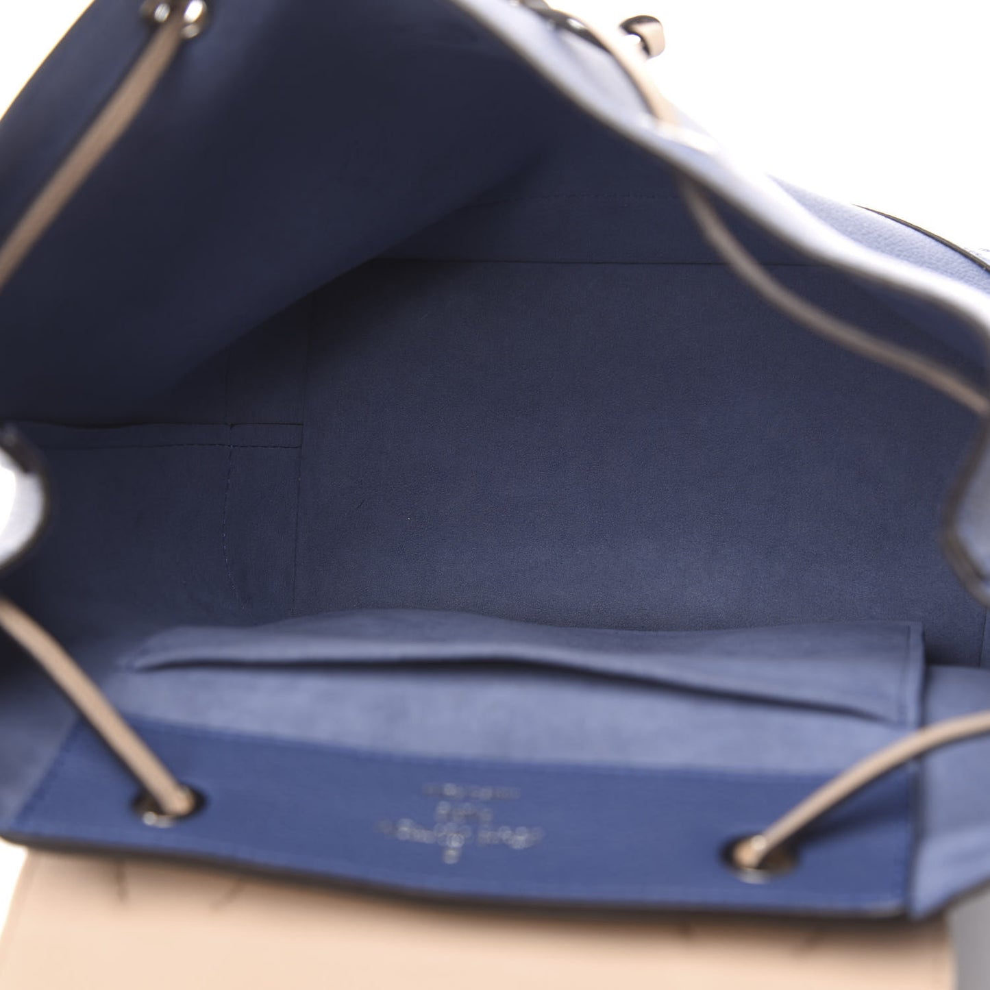 Calfskin Lockme Backpack Denim