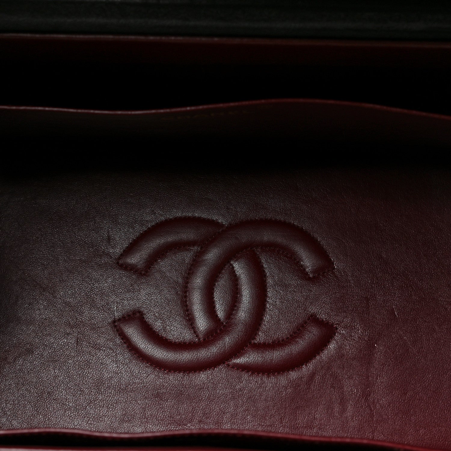 Chanel Lambskin CC Quilted Chain Top Handle Vanity Black 5 of 9