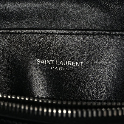 Saint Laurent Calfskin Y Quilted Monogram Medium Loulou Chain Satchel Black 7 of 9