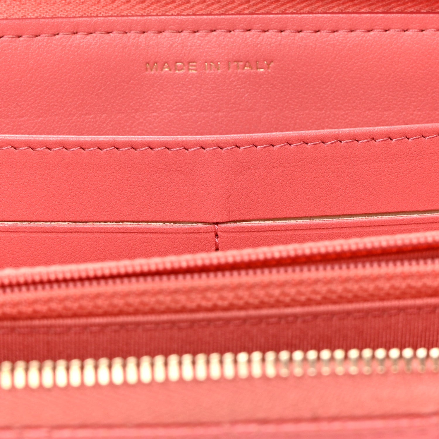 Chanel Caviar Quilted Large Gusset Zip Around Wallet Pink 9 of 13