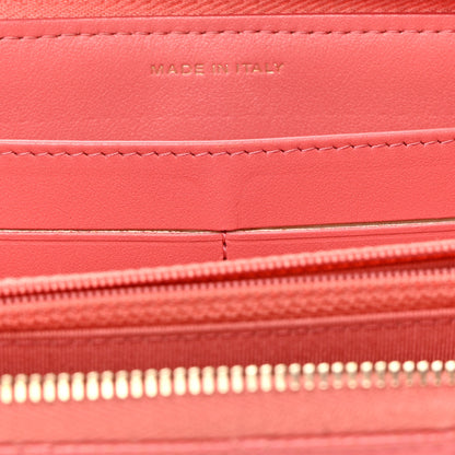 Chanel Caviar Quilted Large Gusset Zip Around Wallet Pink 9 of 13