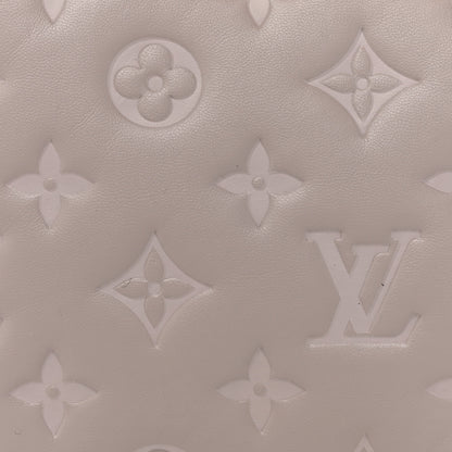 Louis Vuitton Lambskin Embossed Monogram Coussin PM Gris 8 of 13