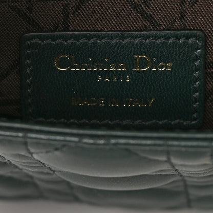 Christian Dior Lambskin Cannage Small My ABCDior Lady Dior Dark Green 6 of 10