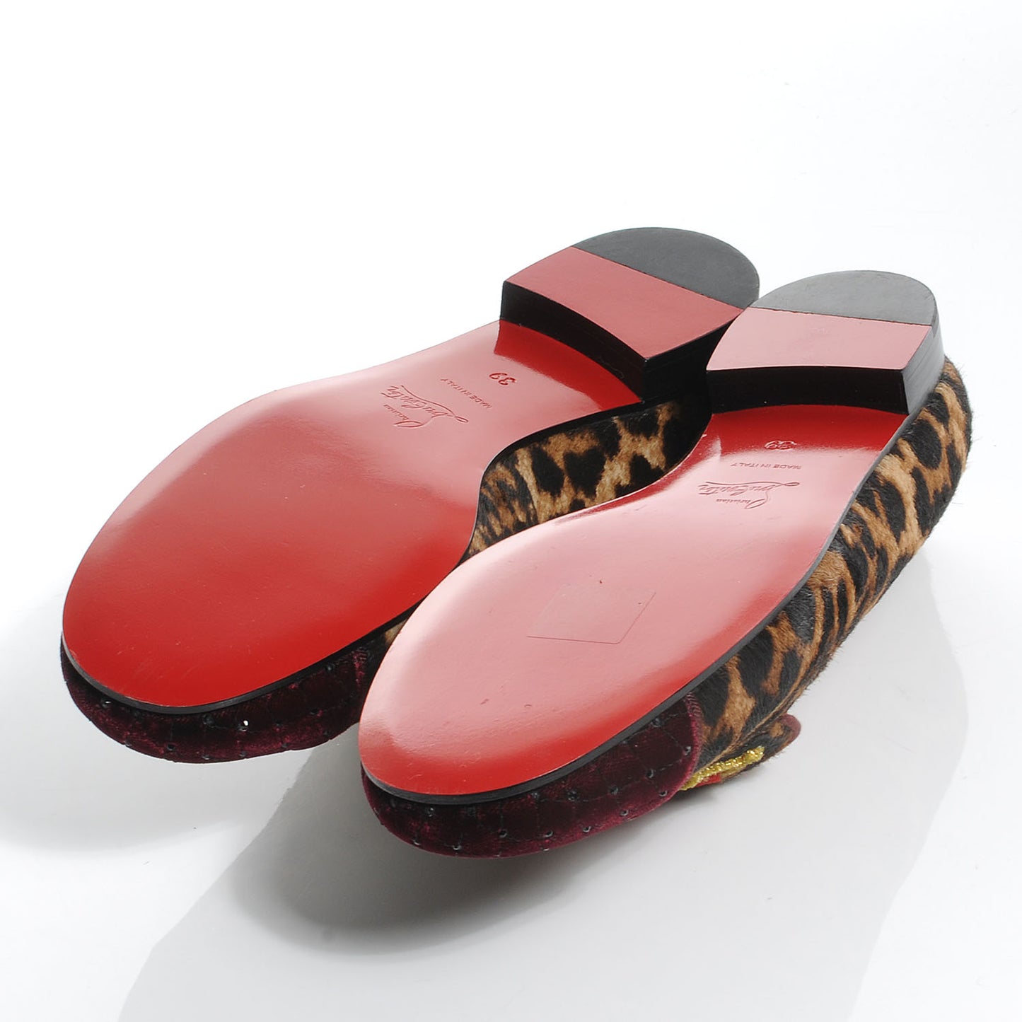 Leopard Print Cap Toe I Love My Loubies Loafers 39