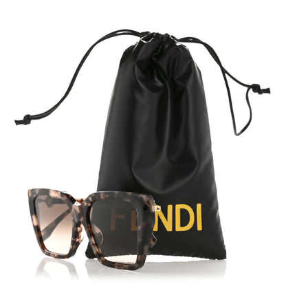 Fendi Acetate FF Diamonds Butterfly Sunglasses FE40161F Havana 8 of 8