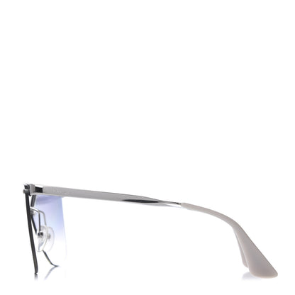 Prada Cat Eye Sunglasses SPR 68T Silver 2 of 8