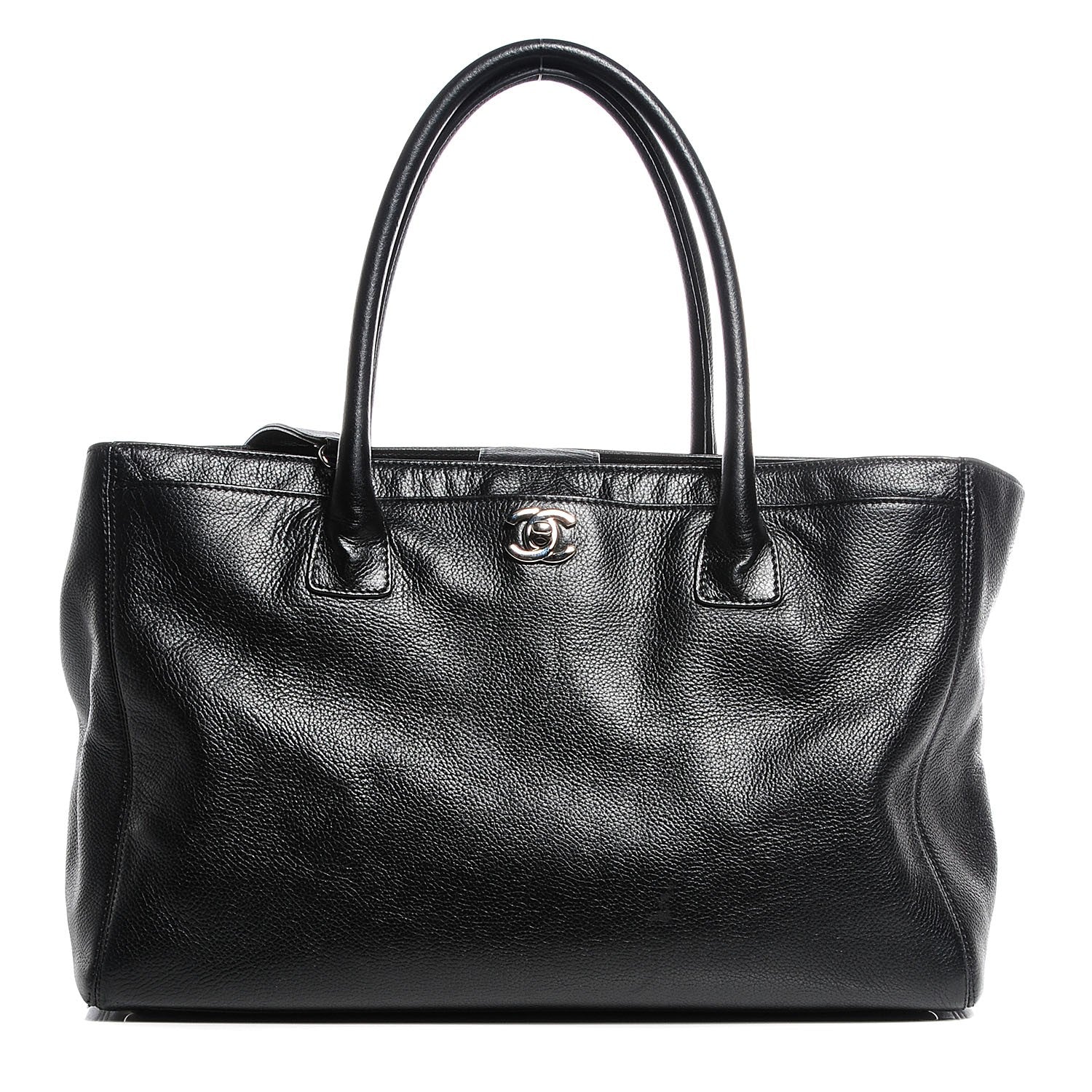 Chanel Calfskin Cerf Executive Shopper Tote Black 1 of 8